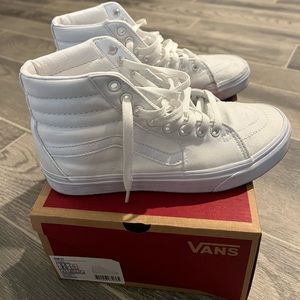 Vans White Sk8-HI women’s size 8